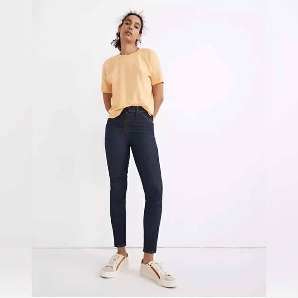 MADEWELL 10" High-Rise Skinny Crop Jeans Size 32 MC518.